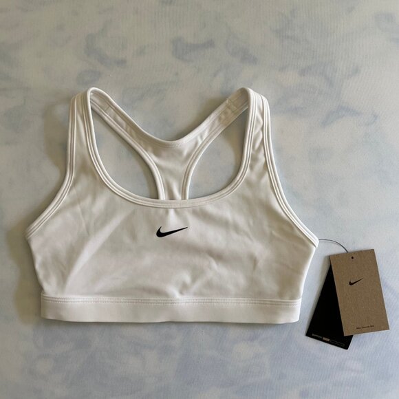 Nike Other - NWT Nike Swoosh Dri-Fit White Sports Bra